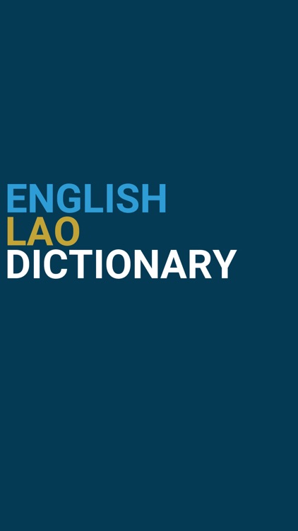 English : Lao Dictionary