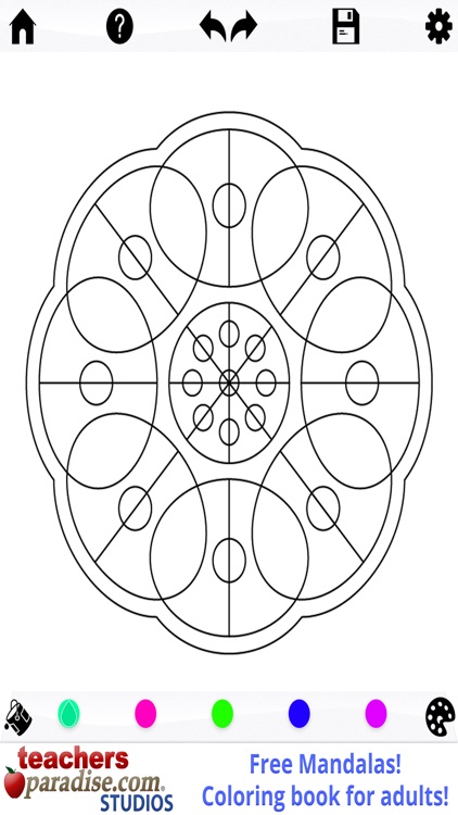 Mandalas Adult Coloring Book screenshot-4