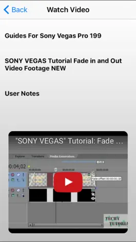 Game screenshot Video Guides For Sony Vegas Pro hack