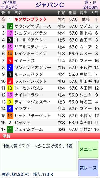 馬Q〜競馬クイズ[重賞レース] screenshot1