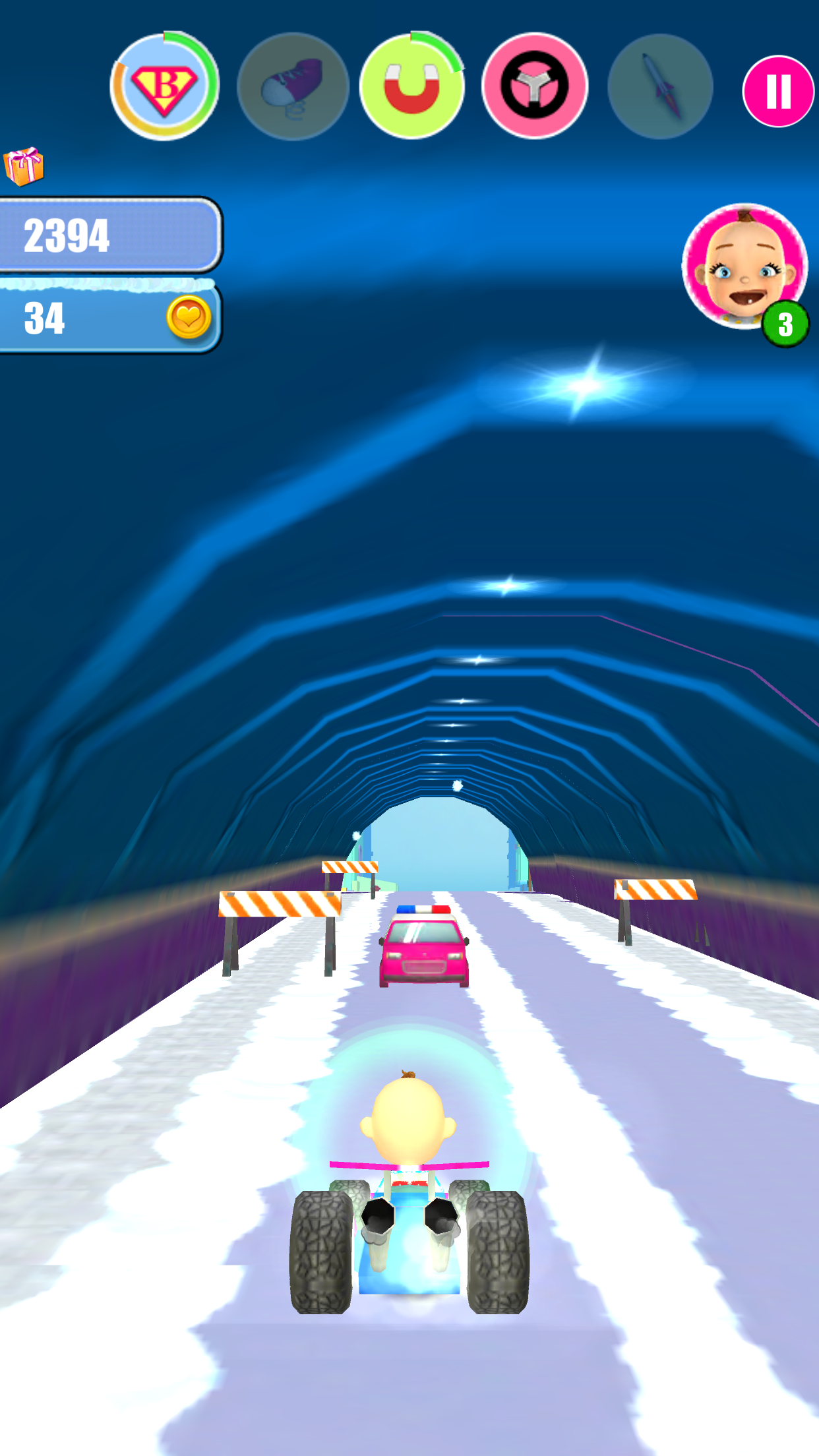 Baby Snow Run - Running Game screenshot 5