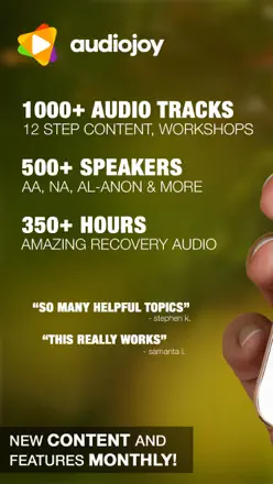 AA Audio Companion for Alcoholics Anonymous: Screenshot 1 von 5