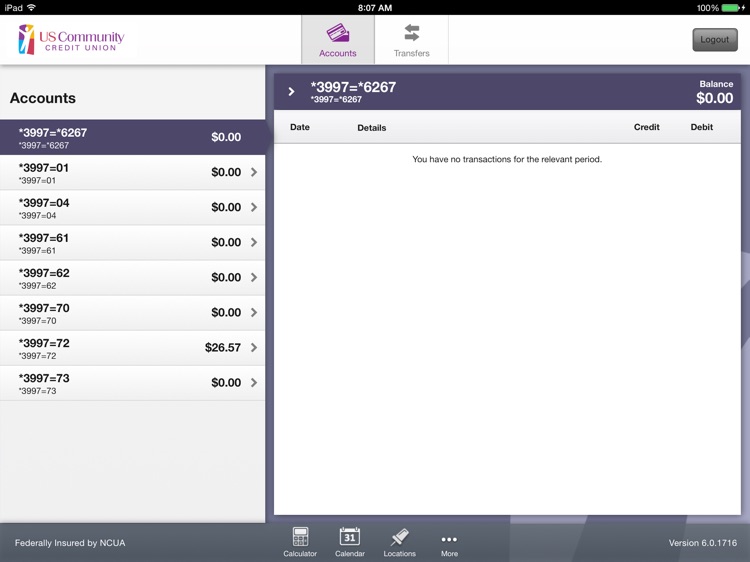 US Community Credit Union for iPad