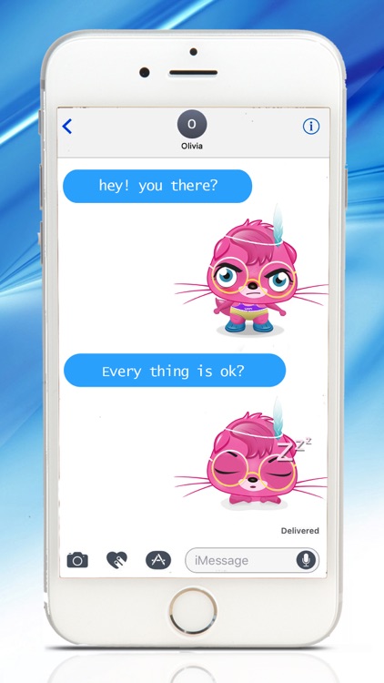 Rabby Cartoon emoji stickers for iMessage screenshot-3