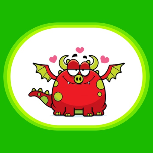 Dramoji - cute dragon stickers pack