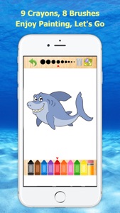 Funny Ocean Designs - Sea Animal Coloring Book screenshot #3 for iPhone