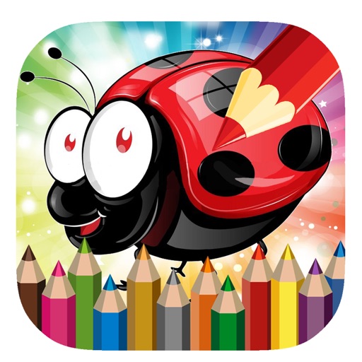 Coloring Book Ladybug Animal Game Education Icon
