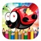 Coloring Book Ladybug Animal Game Education