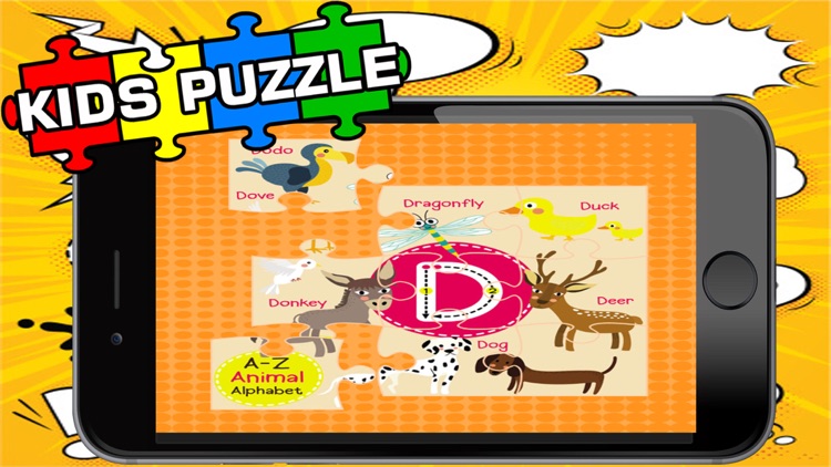 ABC ZOO Alphabet Jigsaw Puzzle Kids Games Learning screenshot-3