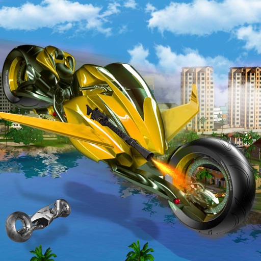 Flying Hover Robot Bike: Riding Simulator icon