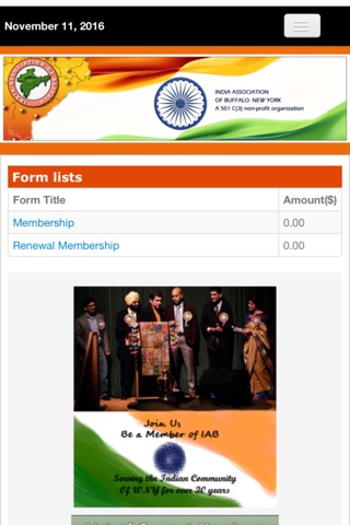 India Association of Buffalo screenshot 2