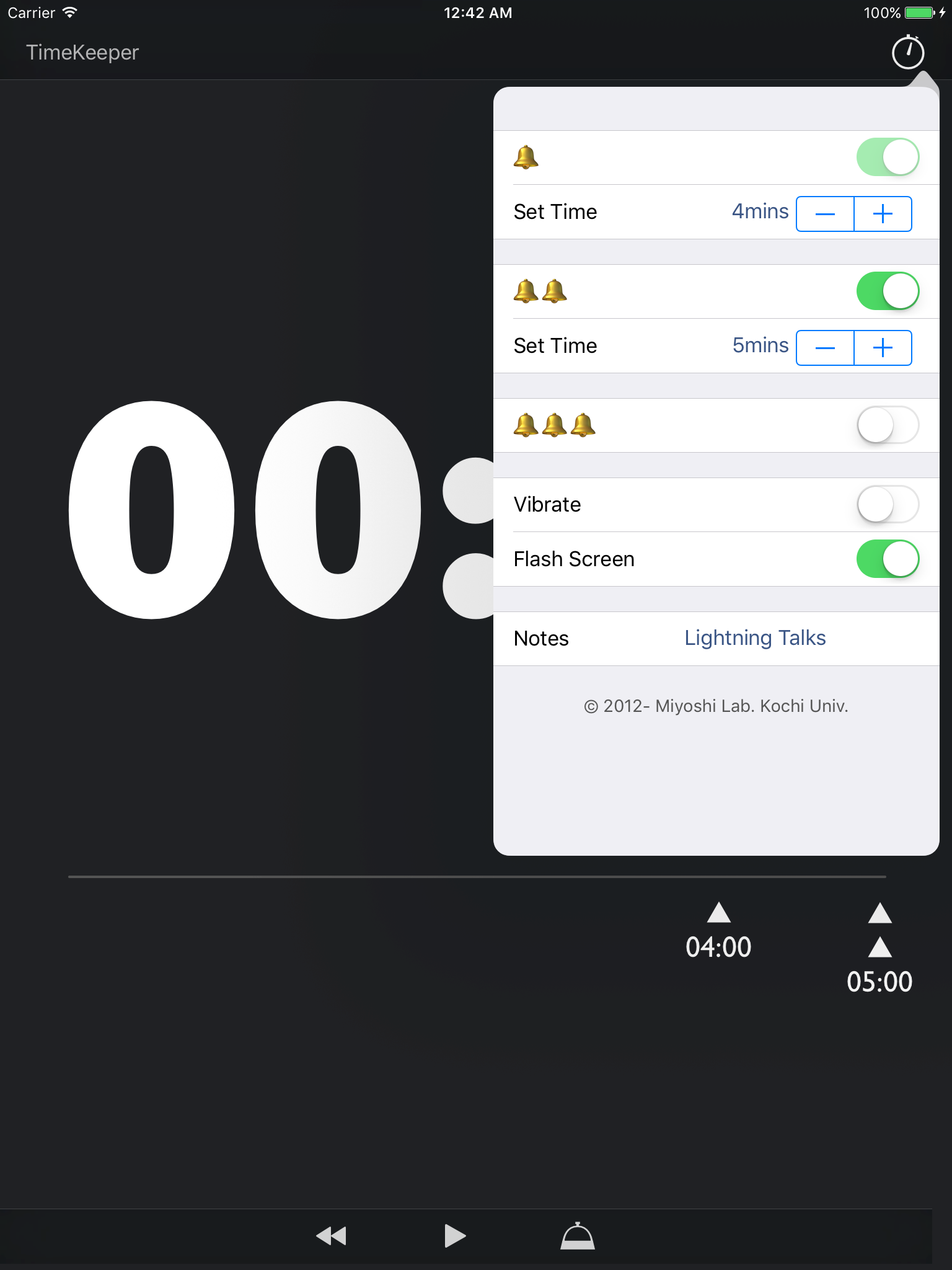 TimeKeeper for Presentation