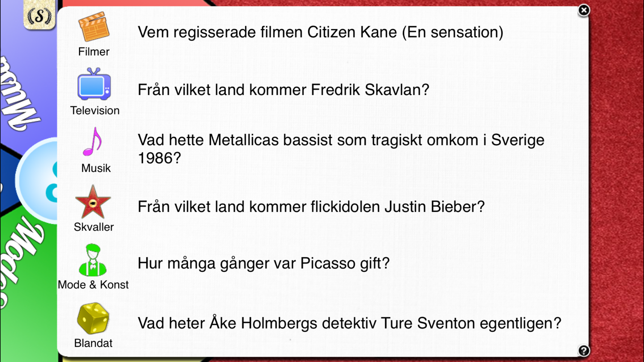 Snille Nöje - Det stora frågespelet screenshot 2