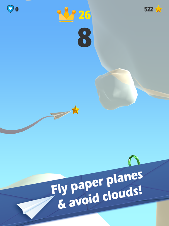 Screenshot #5 pour Clouds - Free Flying Paper Airplane Game