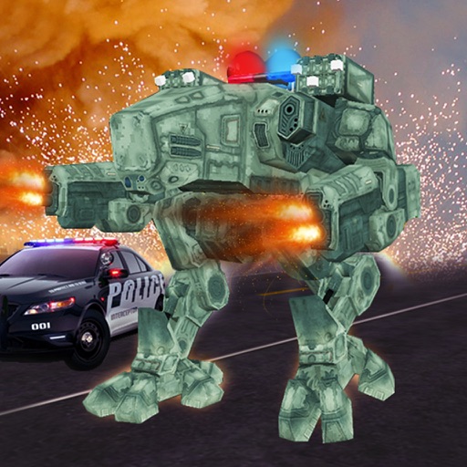 Future Cops Bot Fighting Crime: Robot Battle Game Icon