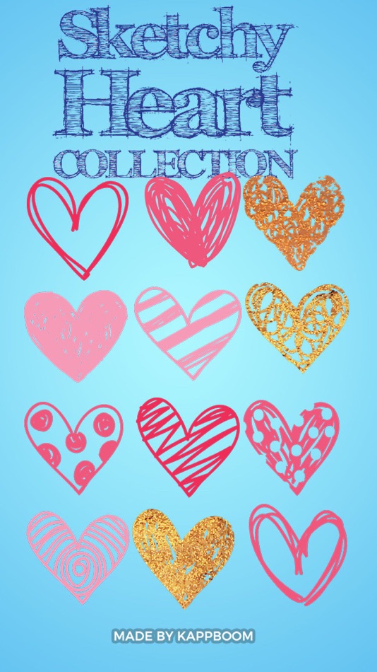 Heart Sketch Stickers - 1.0 - (iOS)