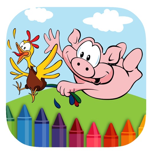 Free Coloring Book Game Animals Version iOS App