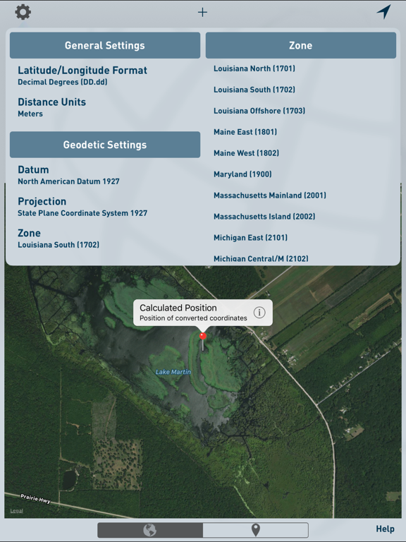 Oceanodesy iPad screenshot 4 - Utilities app