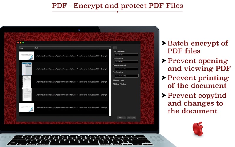 Screenshot #1 pour PDF - Encrypt and protect PDF