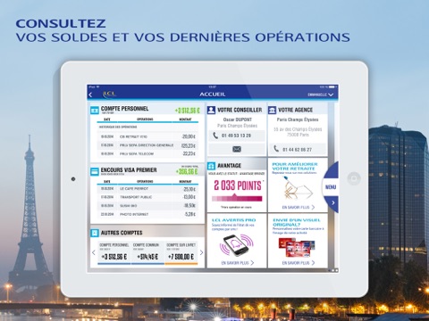 LCL Mes Comptes pour tablette screenshot 2