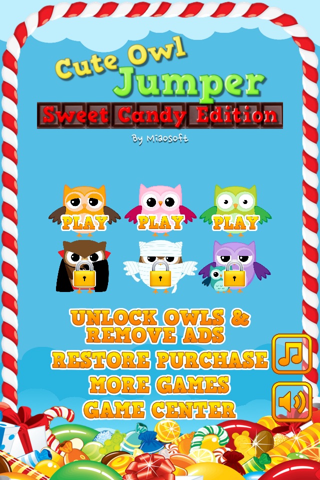 Cute Owl Jumper Sweet Candy Edition screenshot 4