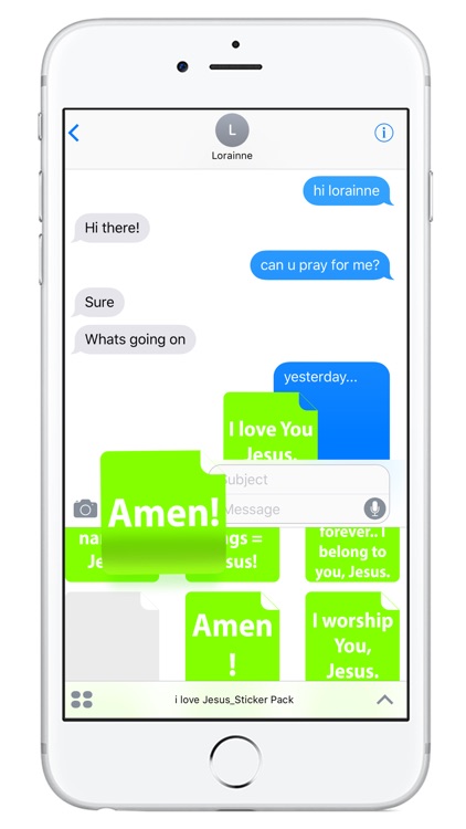 i love Jesus! Amen (FREE) Emoji Sticker
