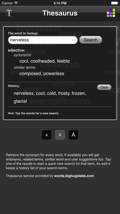 Thesaurus App - Free screenshot1