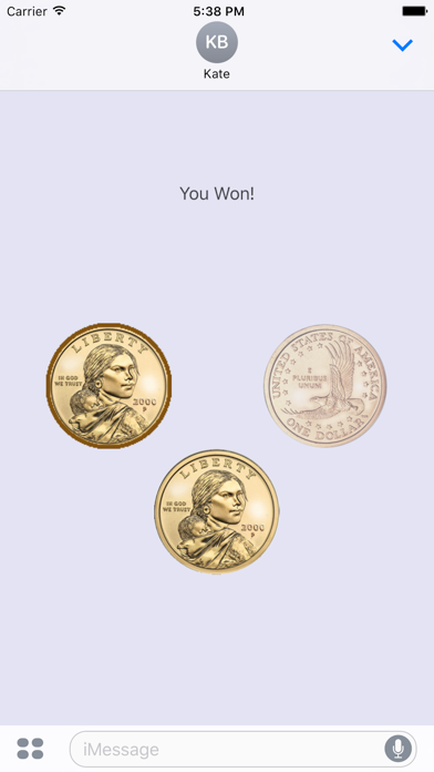 Screenshot #1 pour Coin Flip Message