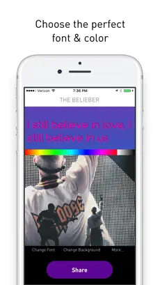 Bildschirmfoto 3 The Belieber: Photos and Quotes for Justin Bieber iphone