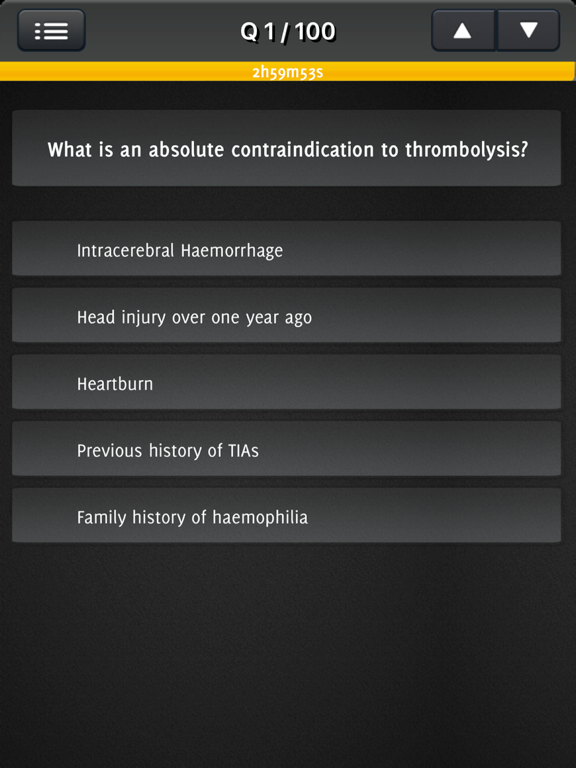 MRCP Question for MCQ's iPad screenshot