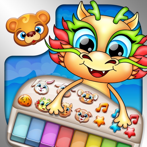 123 Kids Fun DRAGON PIANO Educational Music Games iOS App