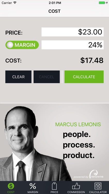 Cost Margin Calculator
