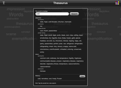 Screenshot #4 pour Thesaurus App