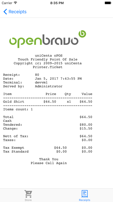 Screenshot #1 pour Green Receipt - paperless receipts