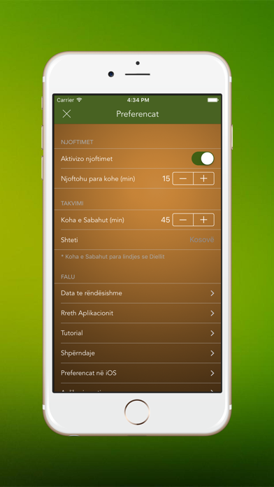 Falu - Takvimi, Namazi, Kibla iPhone screenshot 5 - Education app