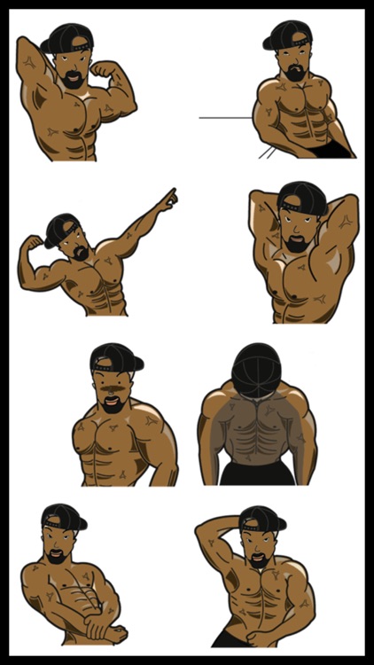 Bodybuilder Sticker Pack screenshot-3