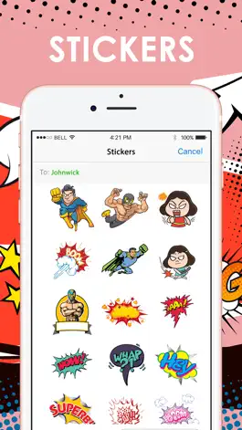 Game screenshot Cartoon Comic Stickers iMessage by ChatStick mod apk