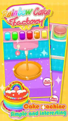 Game screenshot Rainbow Cake Factory - Cooking Game For Kids hack