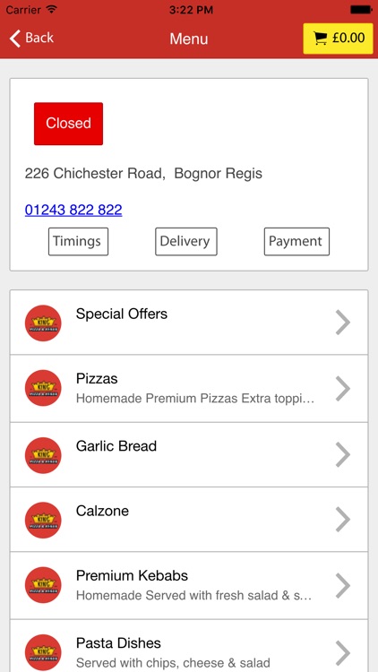 King Pizza & Kebab Bognor Regis