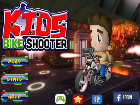 kids bike shooter - 3d crossmotor racen voor kinde iPad app afbeelding 1