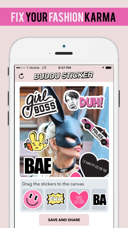 BUDDU Sticker - Fix Your Fashion Karma!