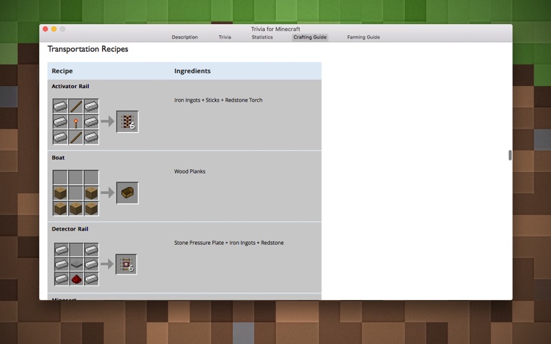 Trivia for Minecraft - Craft Guide and Quiz Screenshot