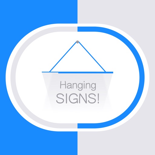 Hang a Sign! (Bright Blue/Light Gray) icon