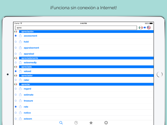 Screenshot #4 pour English - Mexican Spanish Dictionary Offline