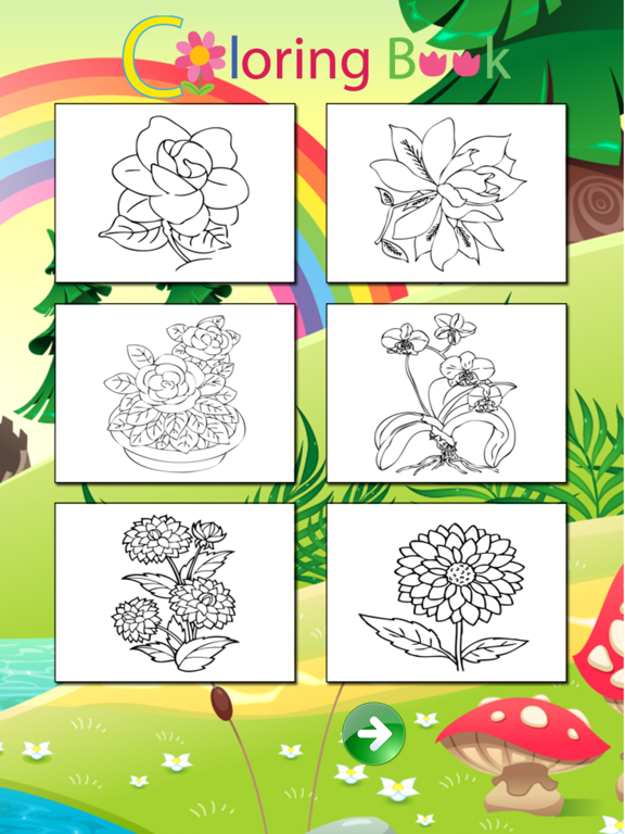 Screenshot #6 pour Belles fleurs Pages coloriage pour les enfants