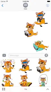 darwin the fox sticker pack iphone screenshot 2