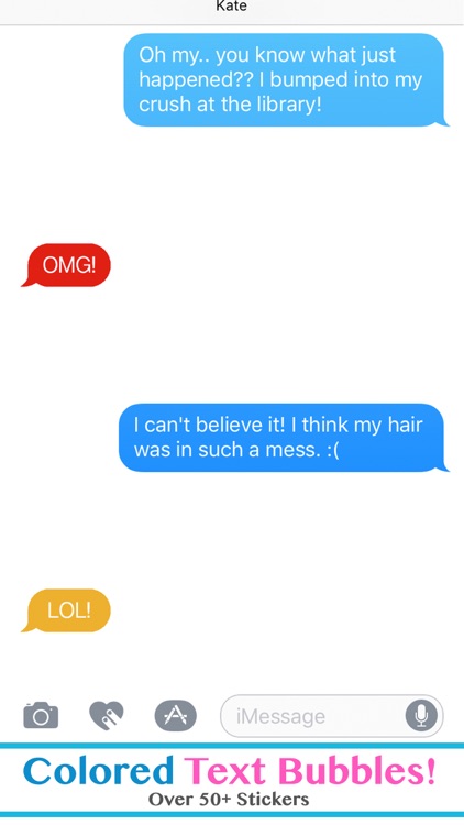 Colorful Text Bubbles