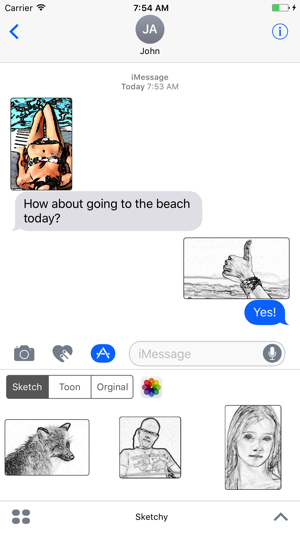 Sketchy photo stickers(圖1)-速報App