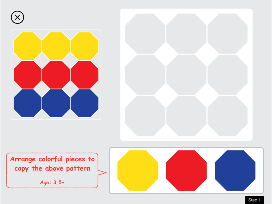 #1. Mosaics - Arrange colorful pieces to form a mosaic (iOS) 由: STEP BY STEP
