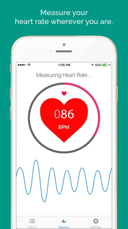 measure heart rate on iphone